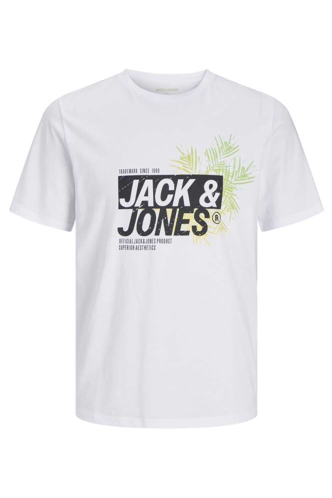 JJJAXON TEE SS CREW NECK 12269390 WHITE